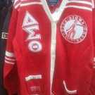 Delta Sigma Theta Sorority Cardigan Sweater  Red Delta Diva WOOL SWEATER 1913