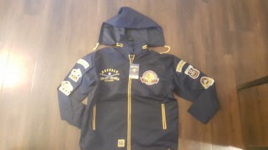 Buffalo Soldiers Windbreaker Jacket Black US ARMY Buffalo soldier Jacket Blue MD