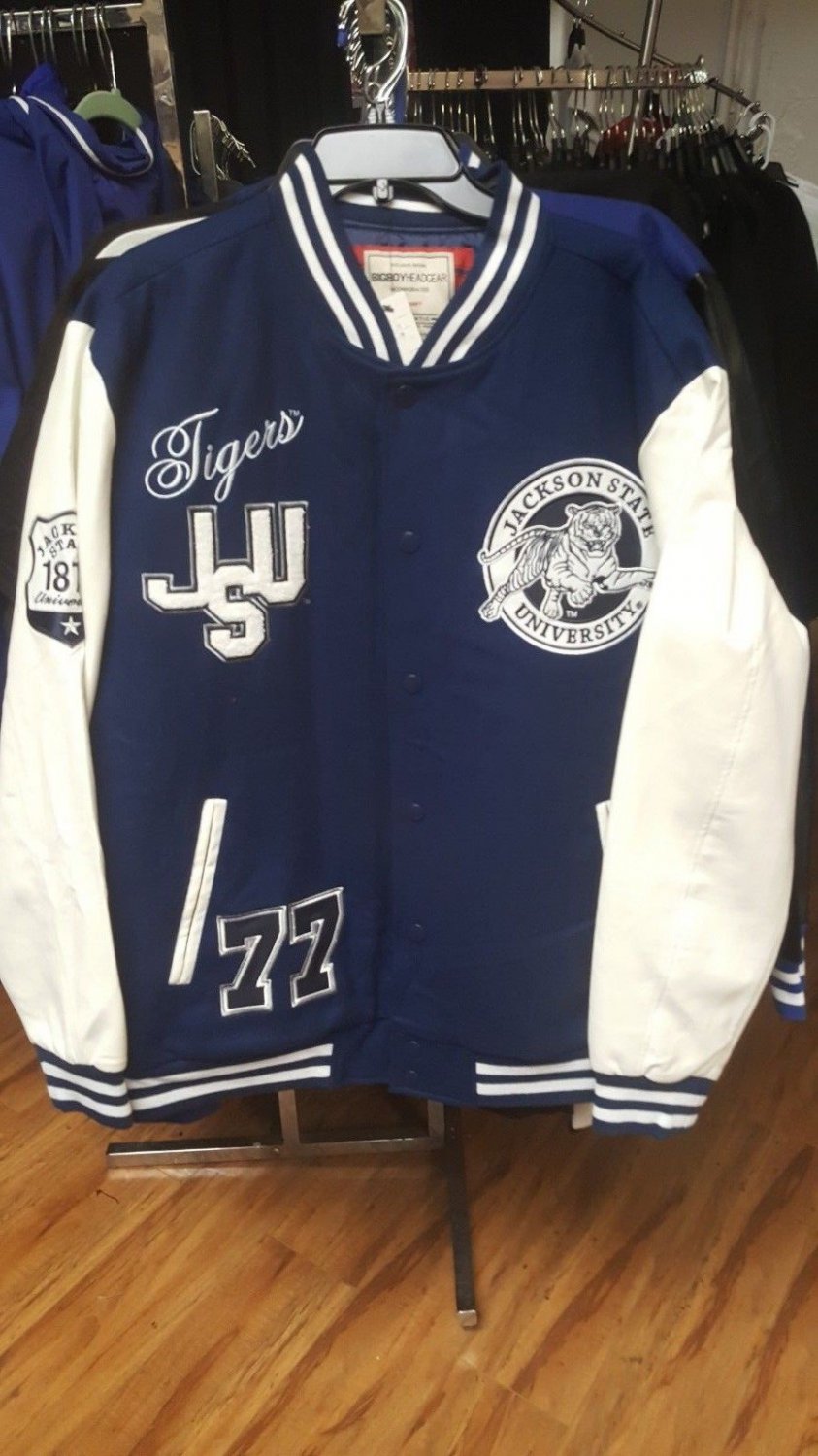 Jackson State University Varsity Jacket HBCU Wool Letterman Jacket