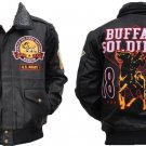 United States Army Buffalo Soldier Leather Jacket 1866 9th & 10th Cavalry Medium