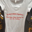 DELTA DIVA DELTA SIGMA THETA V-neck T-shirt 1913 White Delta Diva V Neck T-shirt