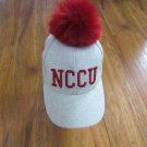 North Carolina Central University BALL CAP HBCU TRENDY FLUFF BALL BASEBALL CAP