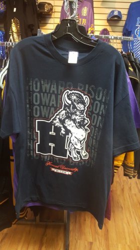 Howard University Short sleeve T shirt HSBC College T-shirt Bulldogs #1
