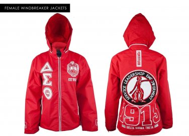 DELTA SIGMA THETA WINDBREAKER JACKET Delta Diva Sorority Jacket DST 1913 Red