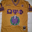 Omega Psi Phi Fraternity football jersey Gold Omega Psi Phi jersey 1911 SOBAT