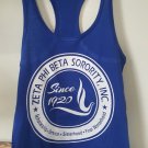 ZETA PHI BETA SORORITY TANK TOP 1920 Z-PHI-B SLEEVELESS BLUE TANK TOP #2