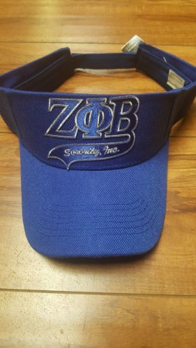 ZETA PHI BETA SORORITY SUN VISOR  HAT SORORITY BLUE  SUN VISOR