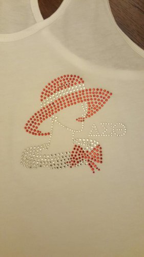 DELTA SIGMA THETA SORORITY TANK TOP WHITE DELTA DIVA TANK TOP FORTITUDE 1913 #1