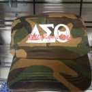 DELTA  SIGMA THETA SORORITY CADET CAP HAT FORTITUDE CAMOUFLAGE CAP HAT #3
