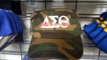 DELTA  SIGMA THETA SORORITY CADET CAP HAT FORTITUDE CAMOUFLAGE CAP HAT #3