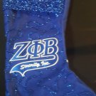 Zeta Phi Beta Sorority Christmas Stocking Blue Zeta Phi Beta Bling Stocking