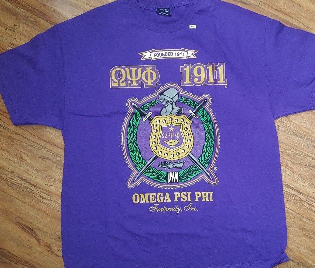 Omega Psi Phi Fraternity Short Sleeve T Shirt Omega Psi Phi Crest Tee