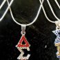 Delta Sigma Theta Silver Chain Necklace Divine 9 Sorority Necklace