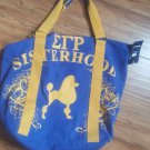SIGMA GAMMA RHO SORORITY CANVAS BAG PURSE TOTE GYM BAG SHOULDER BAG TOTE