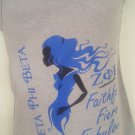 ZETA PHI BETA SORORITY TANK TOP 1920 Z-PHI-B SLEEVELESS GRAY TANK TOP #2