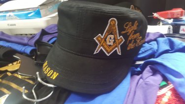 Freemason Masonic Mason Cadet Cap 3 Degrees of Light Hat Cap