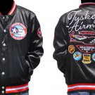 Tuskegee Airmen Red Tails Jacket US Air Force Satin Red Tails 332nd Divison Coat