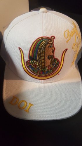 Daughters of Isis White Baseball Cap D.O.I Masonic Mason Cap Egypt cap