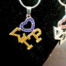 I love Sigma Gamma Rho Silver Chain Necklace Divine 9 Sorority Necklace