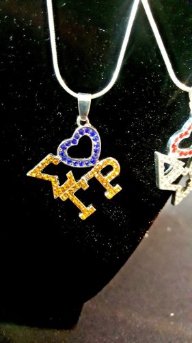 I love Sigma Gamma Rho Silver Chain Necklace Divine 9 Sorority Necklace