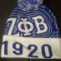 ZETA PHI BETA SORORITY BEANIE HAT SKULL CAP Z-PHI B BLACK BLUE BEANIE 1920 #2