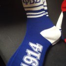 PHI BETA SIGMA FRATERNITY BLUE TUBE SOCK MENS FRATERNITY TUBE SOCK SZ 8-12 #4