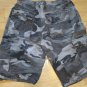 Gray Camouflage cargo shorts Camouflage Casual walking Cargo shorts 34W