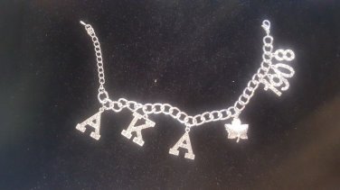 ALPHA KAPPA ALPHA  Sorority Metal Bracelet 1908 Ivy League Wrist Chain Link