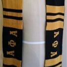 Alpha Phi Alpha Fraternity Neck Scarf Greek Fraternity Black Gold Neck Scarf