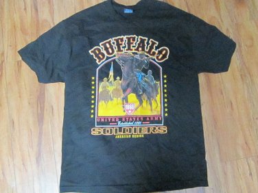 Buffalo solider T shirt Buffalo Solider short sleeve T shirt US ARMY TEE XL