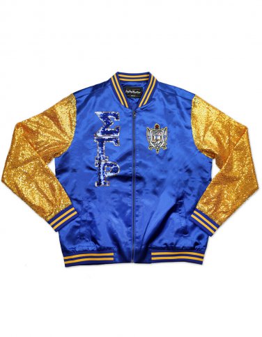 SIGMA GAMMA RHO SORORITY LETTERMAN JACKET 1922 SEQUIN LETTERMAN JACKET