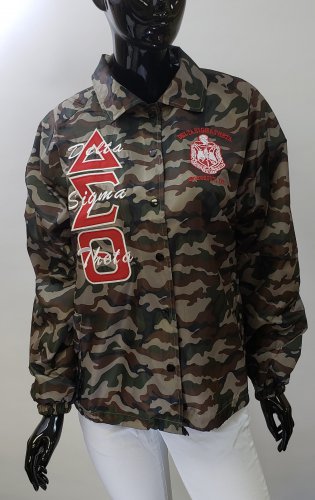 Delta Sigma Theta Sorority Line Jacket 1913 Camouflage Crossing Line Jacket