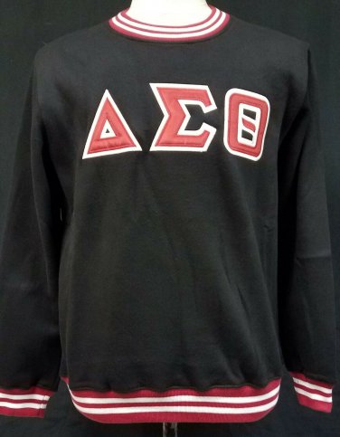 Delta Sigma Theta SORORITY Black Crew neck sweatshirt 1913 Delta Diva