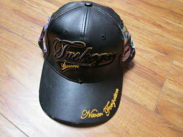TUSKEGEE AIRMAN  BASEBALL CAP TUSKEGEE AIRMEN RED TAILS LEATHERS HAT USED