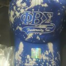 PHI BETA SIGMA FRATERNITY CADET HAT BLUE SCRIBBLE DAD STYLE HAT GOMAB #2
