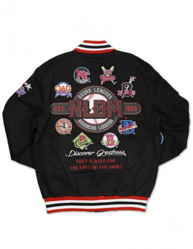 Negro League Baseball Commemorative Jacket  NLBM Twill Letterman Jacket