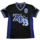 ZETA PHI BETA SORORITY FOOTBALL JERSEY BLACK BLUE BLING ZETA JERSEY 1920