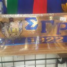 Sigma Gamma Rho Sorority Wood Desktop Letters Divine 9 Office Decor Plaque