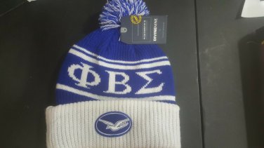 PHI BETA SIGMA FRATERNITY SKI SKULLCAP BEANIE CAP FRATERNITY BEANIE BLUE