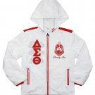 DELTA SIGMA THETA WINDBREAKER JACKET Delta Diva White Red Windbreaker Jacket