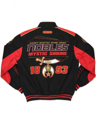 NOBLE SHRINER Fraternity Race Jacket Freemason Prince Hall Shriner Jacket