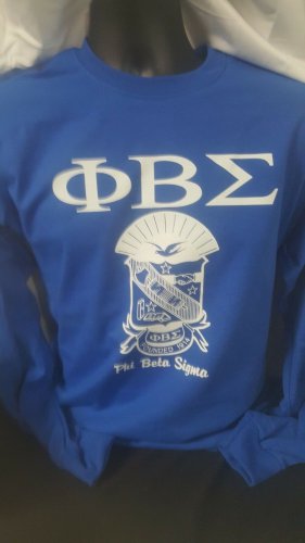PHI BETA SIGMA FRATERNITY LONG SLEEVE T-SHIRT PHI BETA SIGMA FRATERNITY 1914 tee