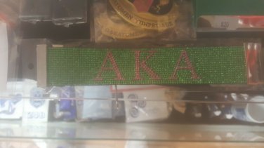 Alpha Kappa Alpha Sorority Silver Bling Bracelet  magnetic wristband