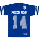 Phi Beta Sigma Fraternity Football Jersey Blue White Fraternity Football Jersey