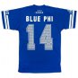 Phi Beta Sigma Fraternity Football Jersey Blue White Fraternity Football Jersey