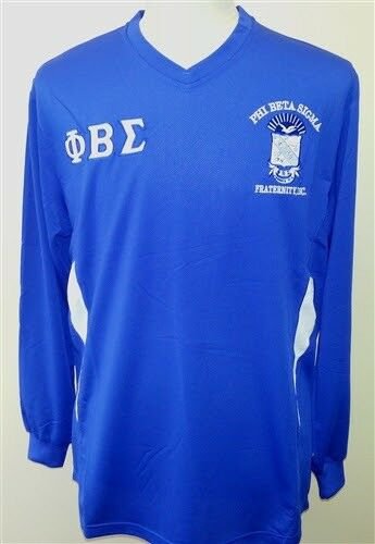 PHI BETA SIGMA Fraternity Long Sleeve Dri -fit Shirt Blue 1914 GOMAB Shirt