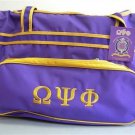 Omega Psi Phi Fraternity Luggage bag with Wheels Handle extension Duffle Bag