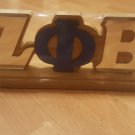 ZETA PHI BETA Wood Desktop Letters Divine 9 Office Decor Plaque