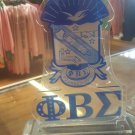 Phi Beta Sigma Fraternity Desktop Plaque Letters Divine 9 Office Decor Plaque