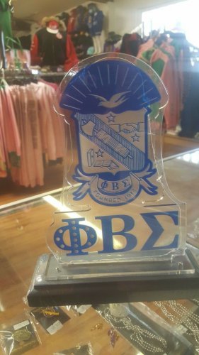 Phi Beta Sigma Fraternity Desktop Plaque Letters Divine 9 Office Decor Plaque